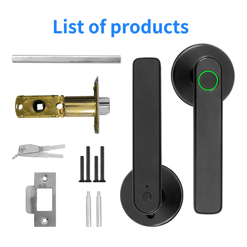 Tuya 5-in-1 Door Lock Smart Home Products Fingerprint Locks	Remote Control App Unlock Support Password IC Card Key Unlock - Color: 3 in 1 Lock